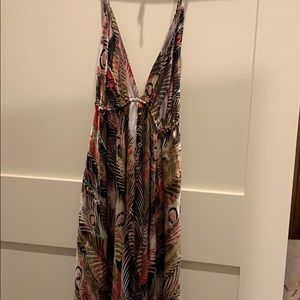 Beautiful silk blend halter dress